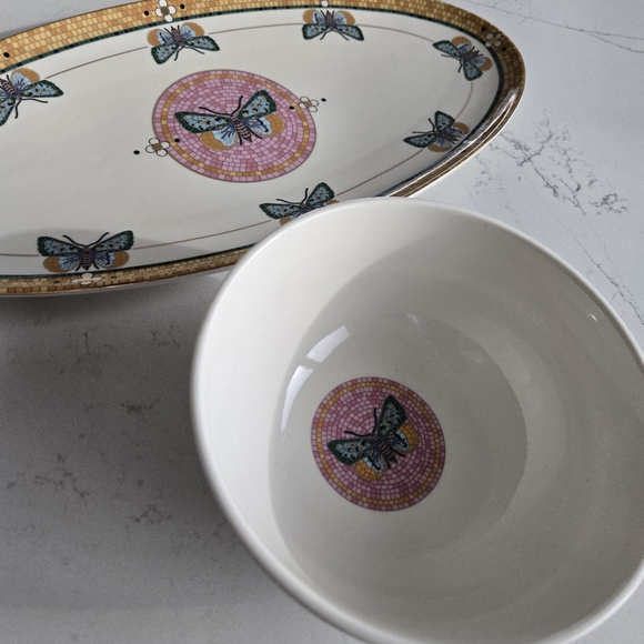 Anthropologie Bistro Butterfly Oval Platter - Picture 11 of 12